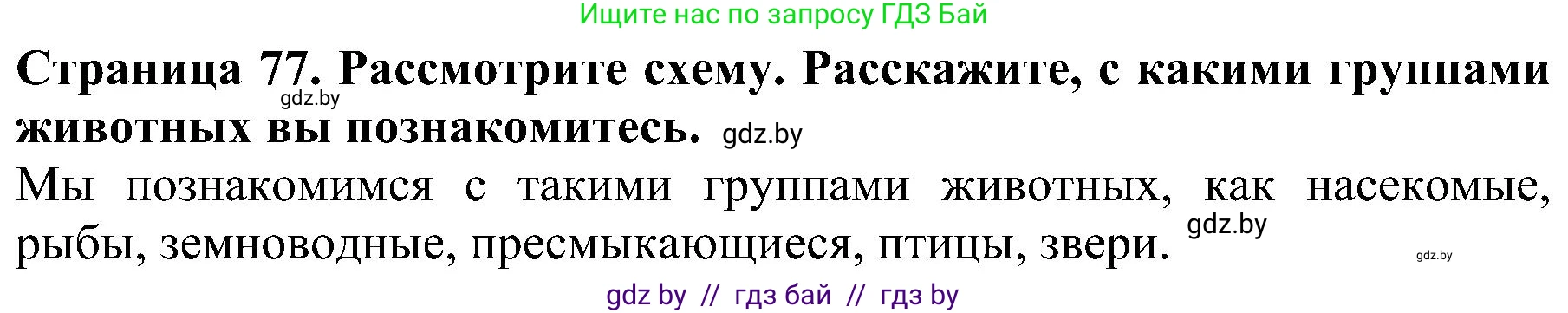 Решение номер 2 (страница 77) гдз по человек и миру 2 класс Трафимова, Трафимов, учебник