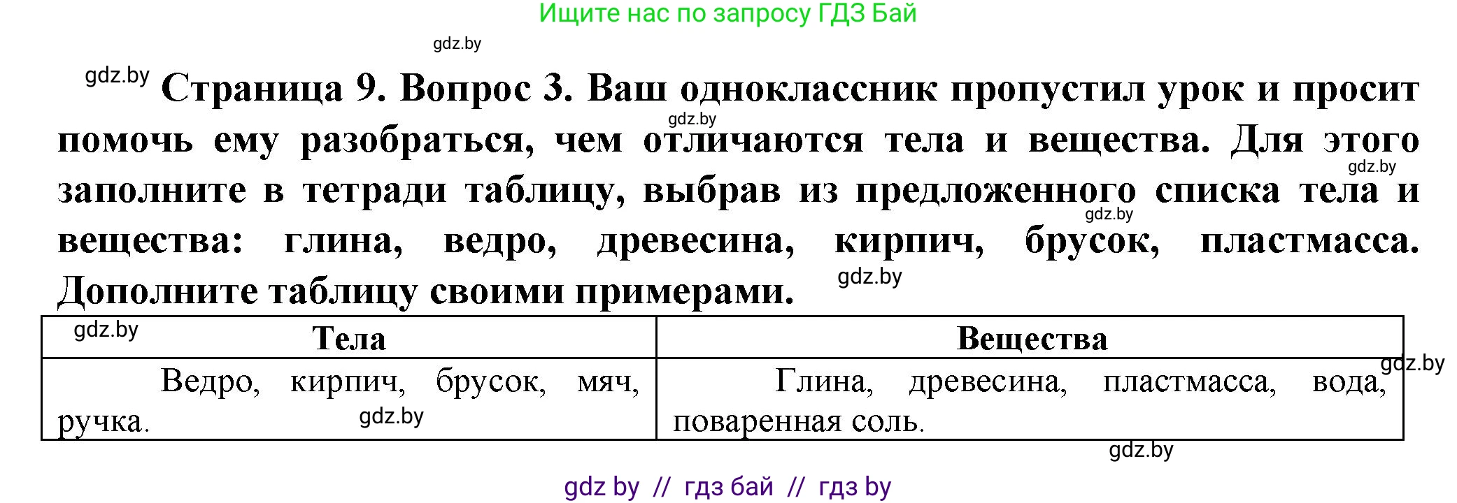 Решение номер 3 (страница 9) гдз по человек и миру 5 класс Лопух, Сарычева, учебник