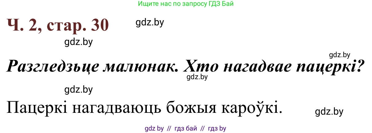 Решение Страница 30 гдз по літаратурнаму чытанню 4 класс Антонава, Буторына, учебник 2 часть