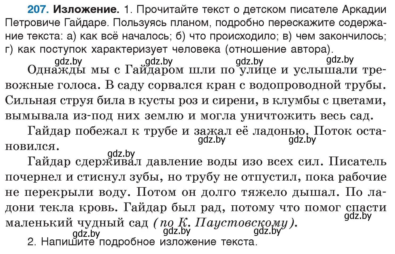 Условие номер 207 (страница 103) гдз по русскому языку 5 класс Мурина, Игнатович, учебник 1 часть