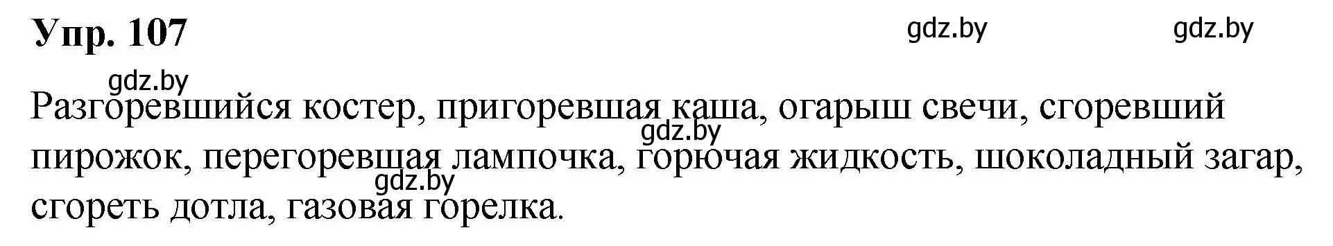 Решение номер 107 (страница 63) гдз по русскому языку 5 класс Мурина, Игнатович, учебник 2 часть