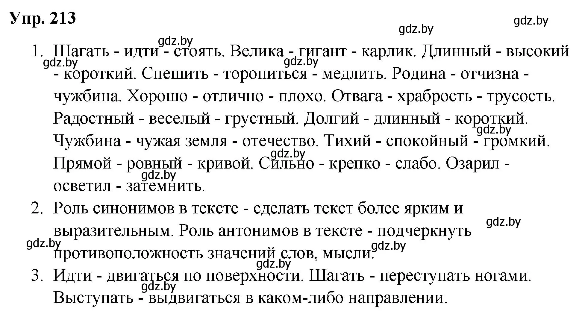 Решение номер 213 (страница 110) гдз по русскому языку 5 класс Мурина, Игнатович, учебник 2 часть