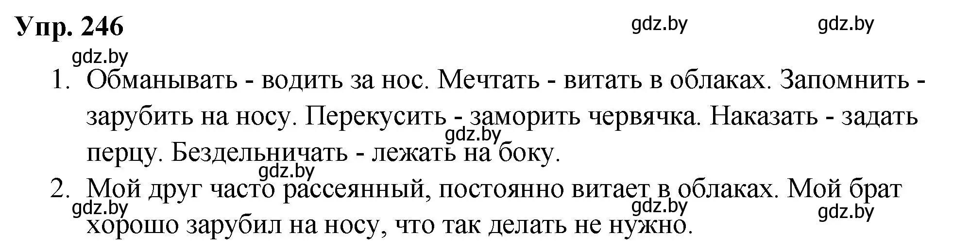Решение номер 246 (страница 123) гдз по русскому языку 5 класс Мурина, Игнатович, учебник 2 часть