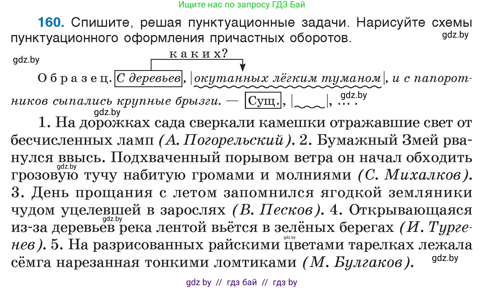Условие номер 160 (страница 81) гдз по русскому языку 7 класс Волынец, Литвинко, учебник