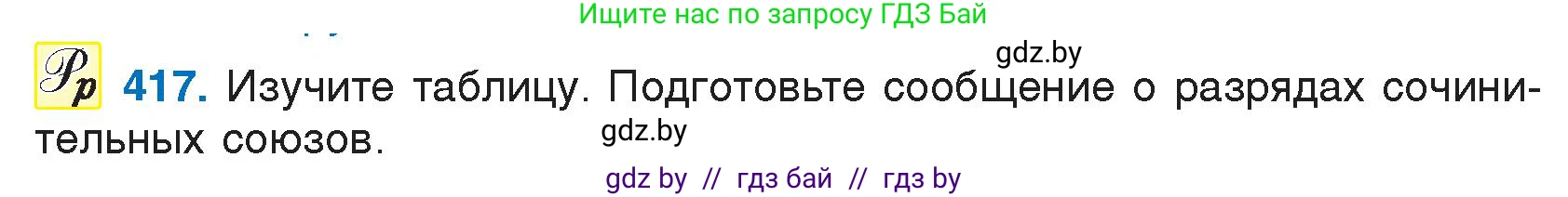 Условие номер 417 (страница 199) гдз по русскому языку 7 класс Волынец, Литвинко, учебник