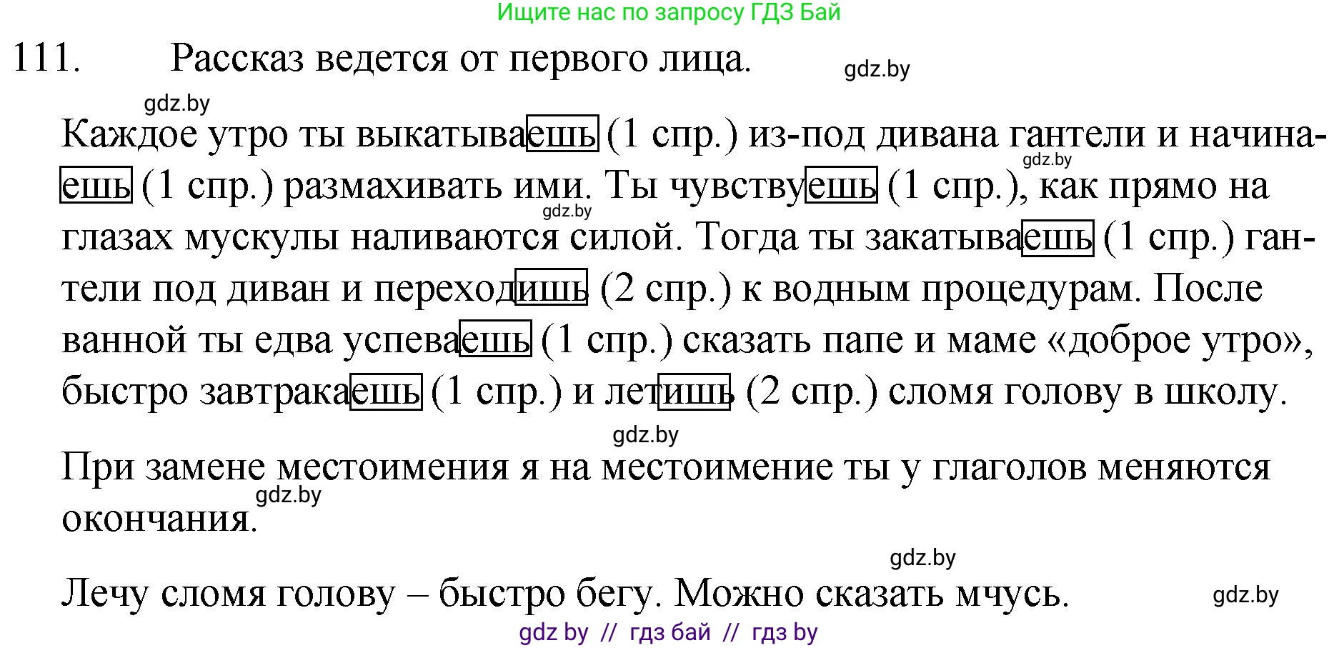 Решение номер 111 (страница 58) гдз по русскому языку 7 класс Волынец, Литвинко, учебник