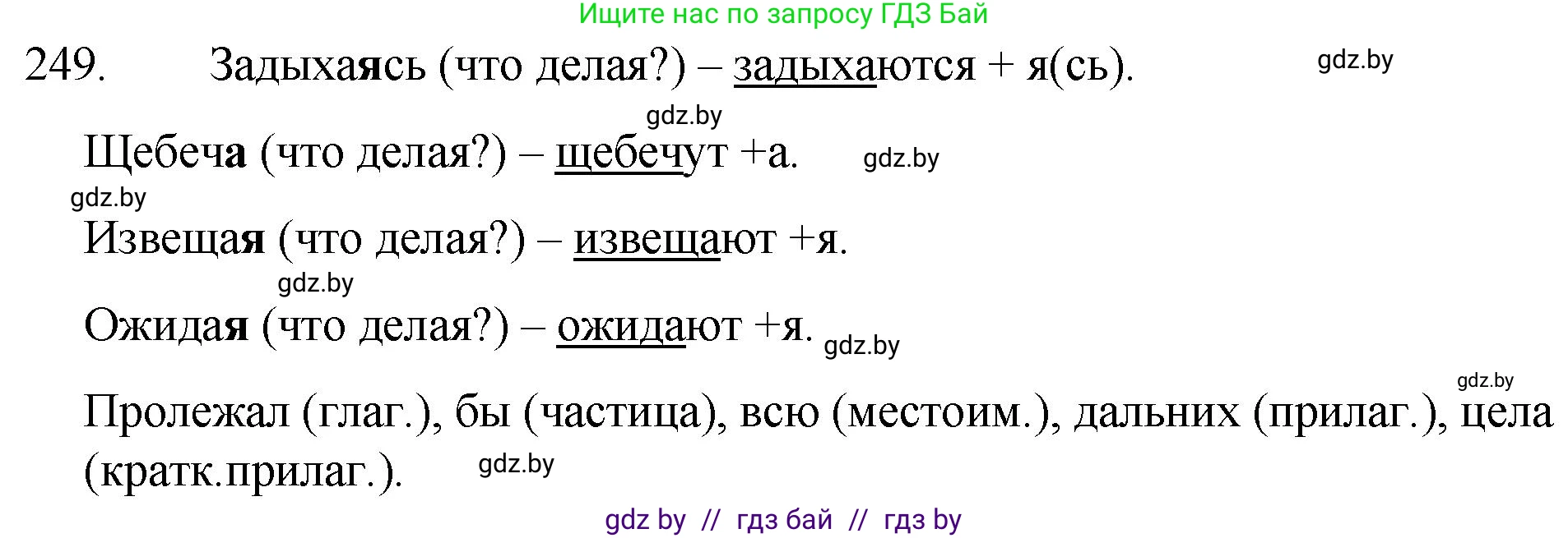 Решение номер 249 (страница 123) гдз по русскому языку 7 класс Волынец, Литвинко, учебник