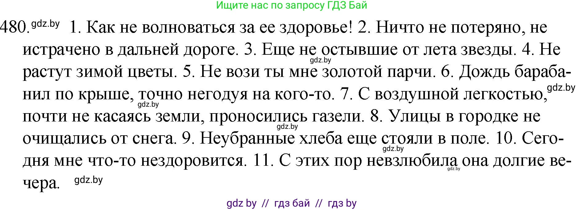 Решение номер 480 (страница 232) гдз по русскому языку 7 класс Волынец, Литвинко, учебник