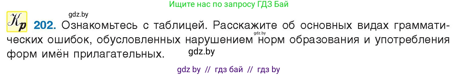 Условие номер 202 (страница 114) гдз по русскому языку 10 класс Леонович, Волынец, учебник