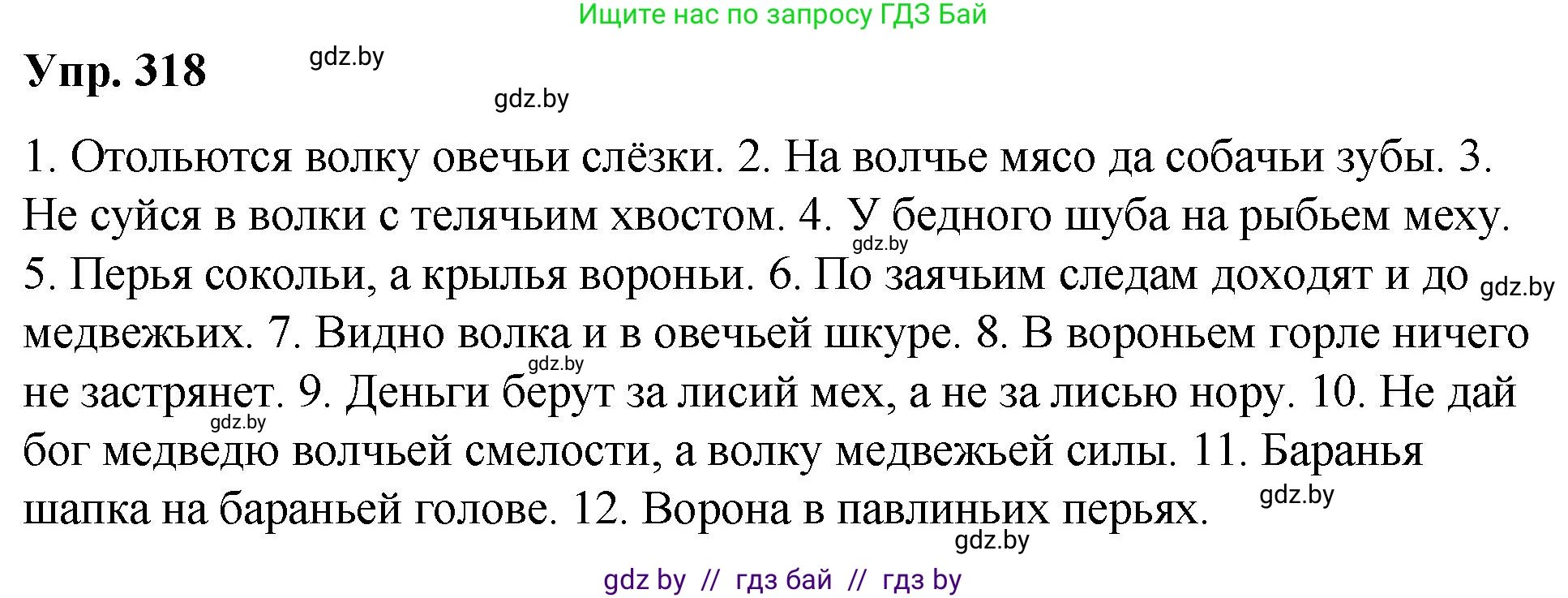 Решение номер 318 (страница 169) гдз по русскому языку 10 класс Леонович, Волынец, учебник