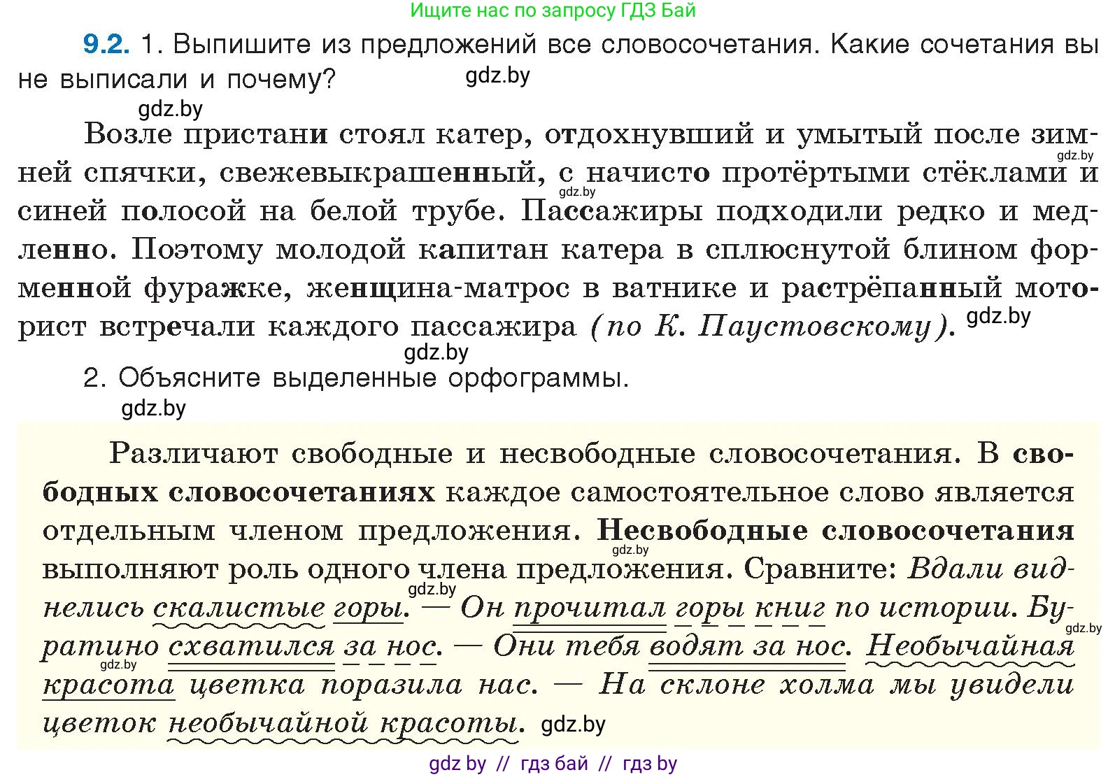 Условие номер 9.2 (страница 51) гдз по русскому языку 11 класс Долбик, Литвинко, учебник