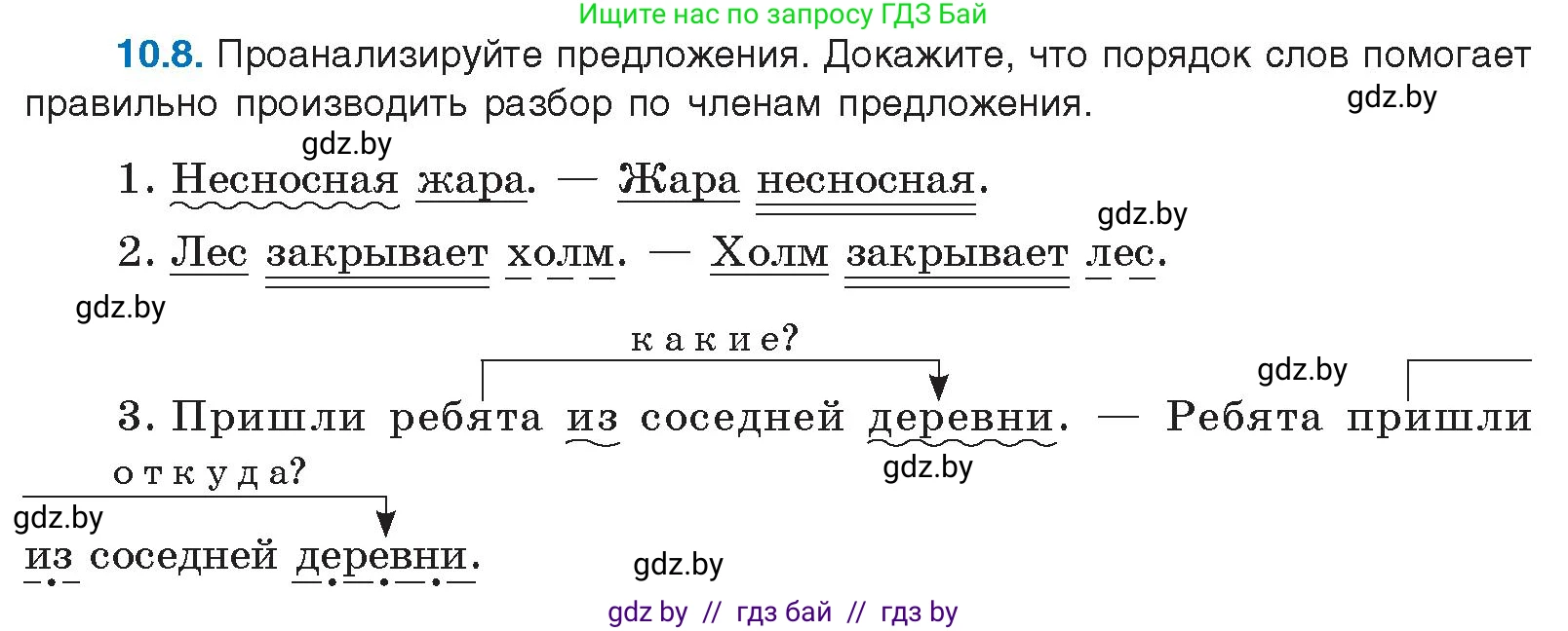 Условие номер 10.8 (страница 63) гдз по русскому языку 11 класс Долбик, Литвинко, учебник