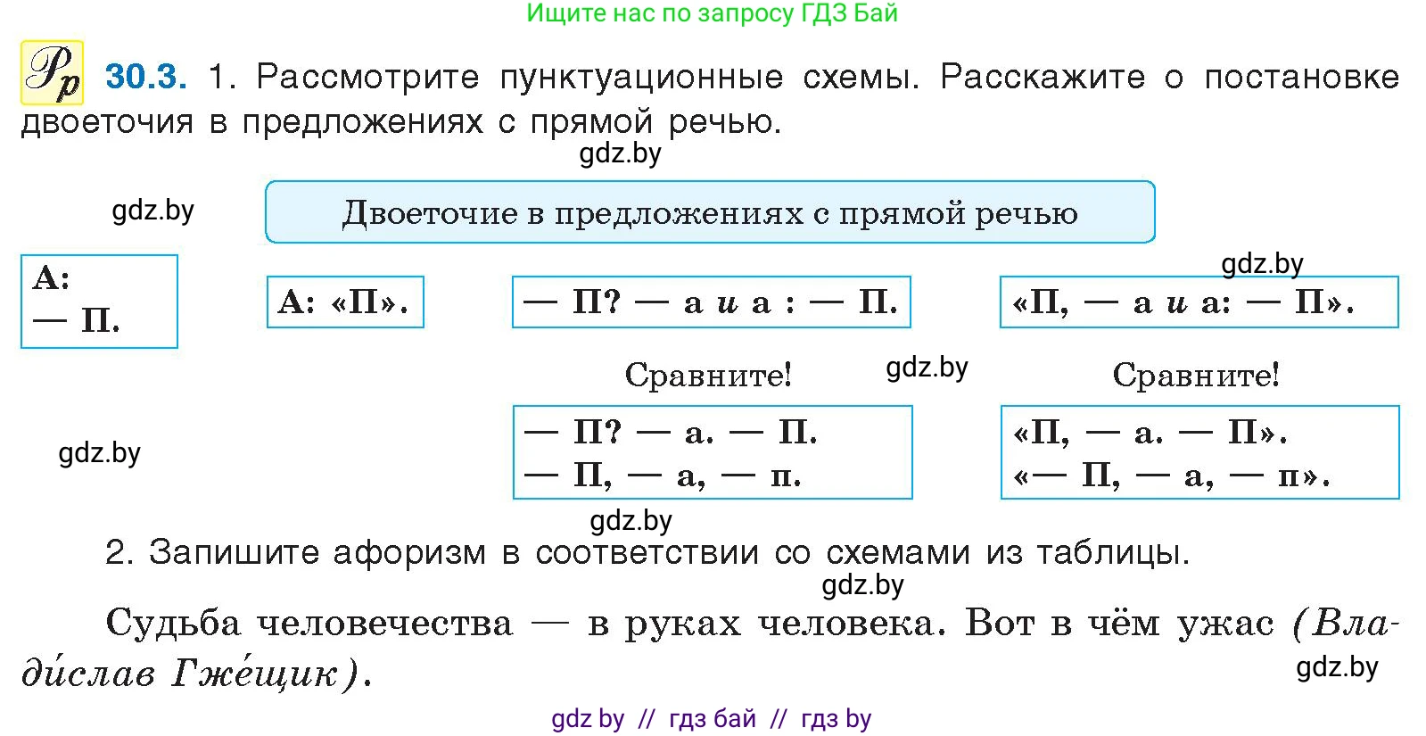 Условие номер 30.3 (страница 210) гдз по русскому языку 11 класс Долбик, Литвинко, учебник