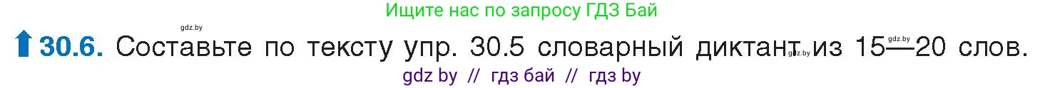Условие номер 30.6 (страница 213) гдз по русскому языку 11 класс Долбик, Литвинко, учебник