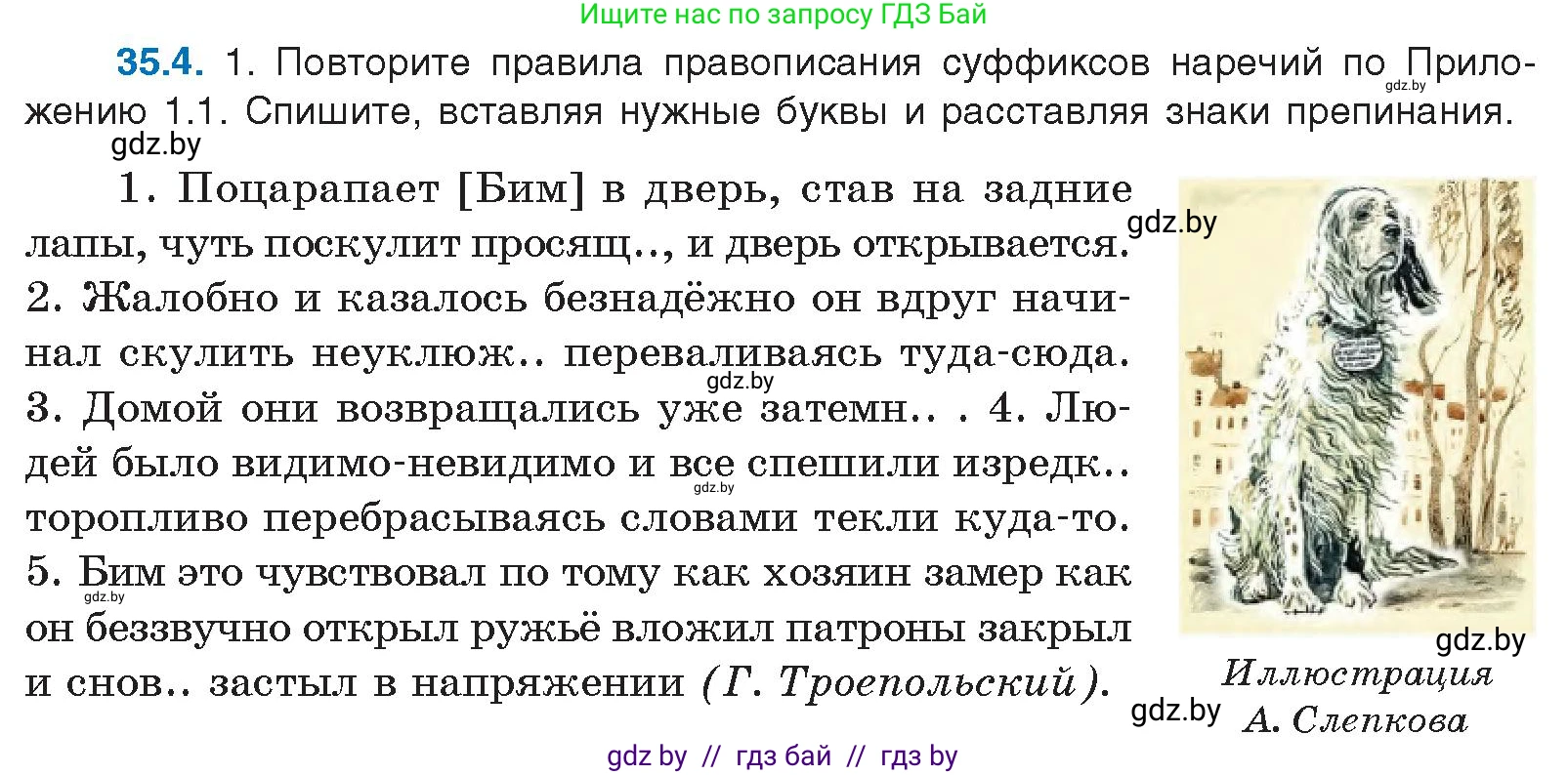 Условие номер 35.4 (страница 247) гдз по русскому языку 11 класс Долбик, Литвинко, учебник