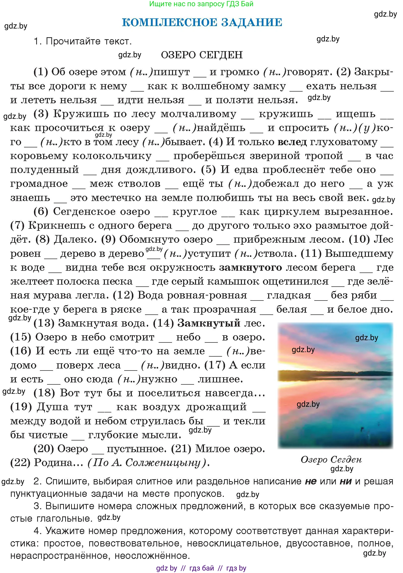 Условие  копмлексное задание (страница 243) гдз по русскому языку 11 класс Долбик, Литвинко, учебник