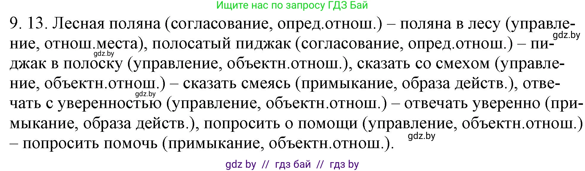 Решение номер 9.13 (страница 56) гдз по русскому языку 11 класс Долбик, Литвинко, учебник