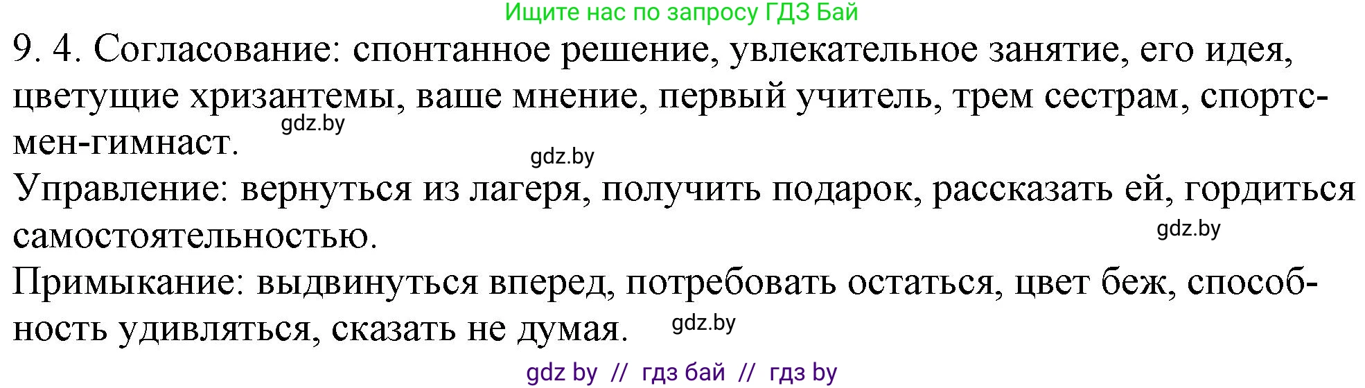 Решение номер 9.4 (страница 53) гдз по русскому языку 11 класс Долбик, Литвинко, учебник