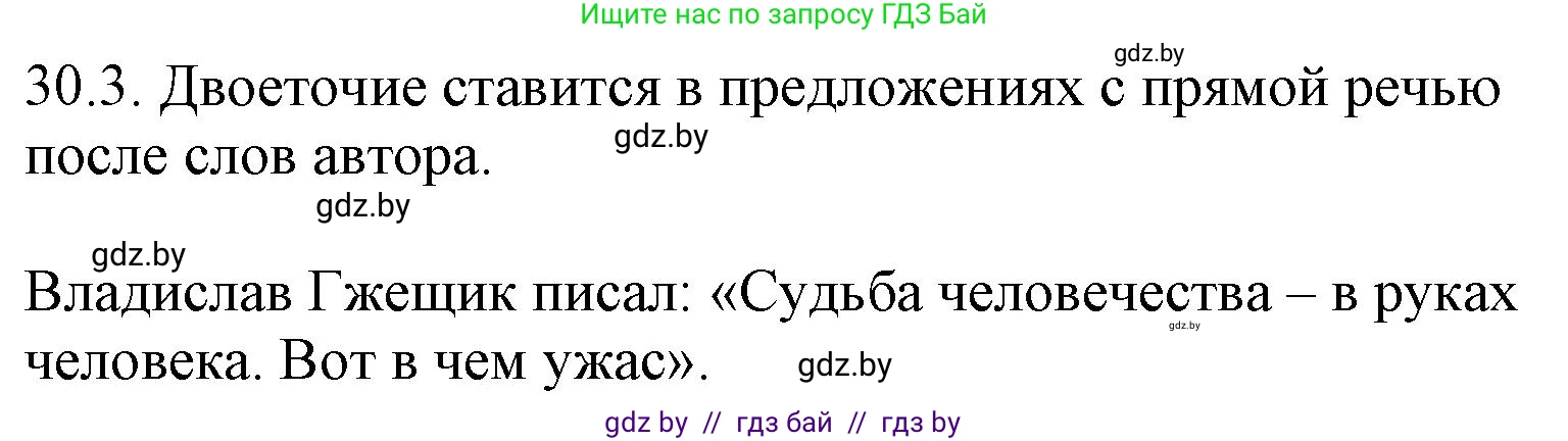 Решение номер 30.3 (страница 210) гдз по русскому языку 11 класс Долбик, Литвинко, учебник